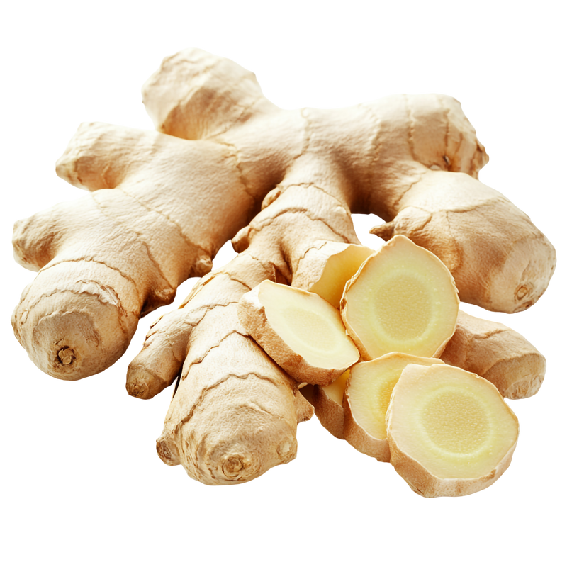 Jengibre: Aporta propiedades estimulantes y antiinflamatorias.